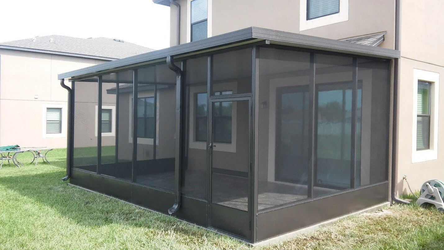 Screen-in existing lanai